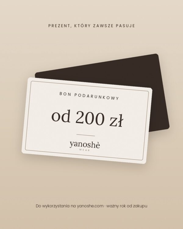 Bon podarunkowy Yanoshè od 200 zł